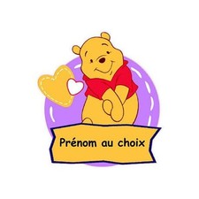 Winnie ourson Sticker Autocollant Personnalisé Prénom Chambre Enfant Bébé winnie