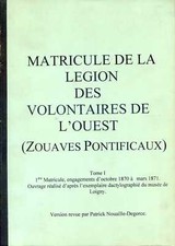 MATRICULE DE LA LEGION DES