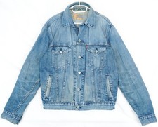 Veste en jean camionneur bleu