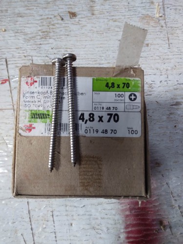 Vis inox wurth - 4,8x70, les