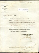 lettre ancienne . Chemin de