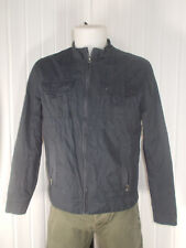Veste blouson bleu marine éclats métal doublé coton rayé SAINT JAMES M  38uk 48d