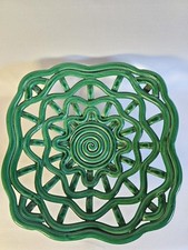 Ancienne coupe corbeille à fruits en céramique tressée Vallauris 1950 vintage