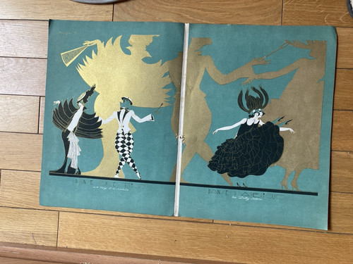 Mourgue lithographie art deco - mourgue,