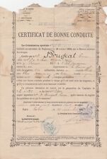 Ancien certificat de bonne