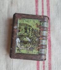 ANCIENNE BOITE EN TOLE PUBLICITAIRE ALLUMETTE CAFE BISTRO CHATEAUROUX