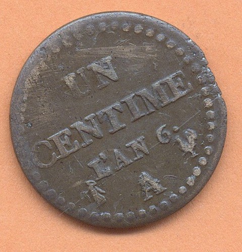 Centime a 1798 - centime,