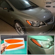 Film de clignotants autocollant orange pour Honda civic FD JDM Racing Style