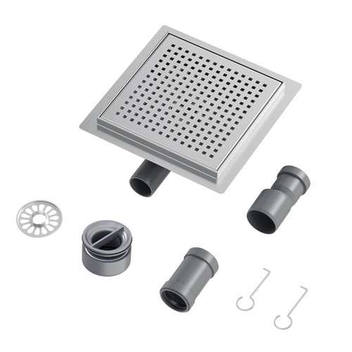 Bonde douche acier - en,