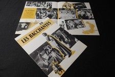 LES BACCHANTES Le baccanti dossier presse cinema pelpum 1960