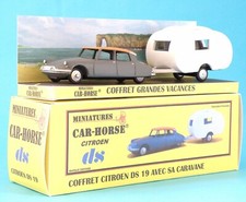 Car-Horse Citroen ds 19 avec caravane Baillou style Dinky cij jrd fin de stock