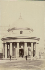 Paris, La Rotonde du Parc Monceau  Vintage albumen print.  Tirage albuminé  