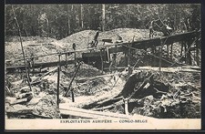 CPA Kilo-Moto, Arbeiter bei der Goldgewinnung 