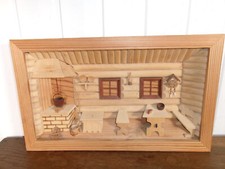 Ancien Tableau sculpté main