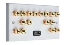 White 8.0-1H Speaker Wall