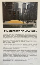 AFFICHE ORIGINALE – MANIFESTE DE NEW YORK – COLLINE - HORIA DAMIAN – RADU VARIA