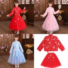 Chinois Traditionnel Robe Hanfu Bébé Fille Qipao Brodé Tang Costume