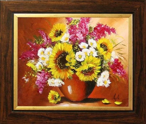 Tableau huile sur toile fait - sur,