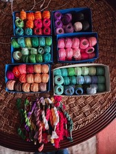 Lot de fil à broder en coton