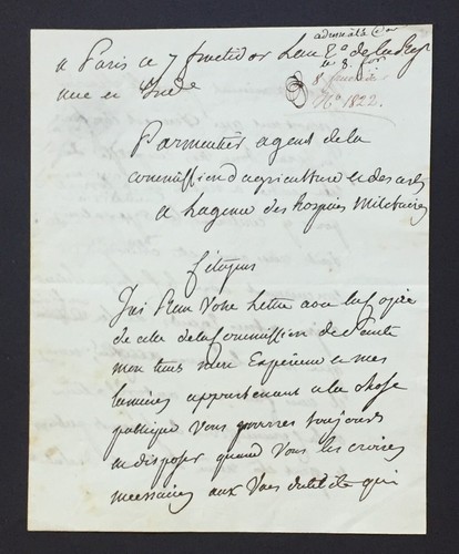 Antoine parmentier lettre - parmentier,