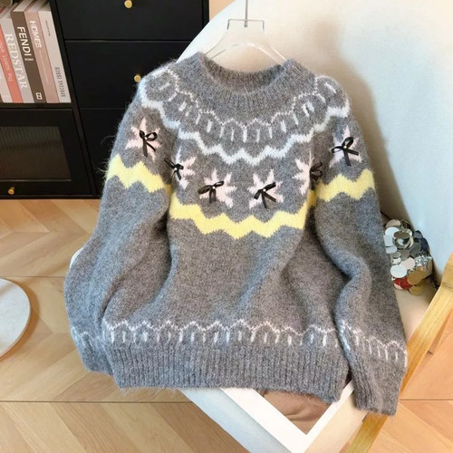 Pull femme gris doux - femme, d'hiver