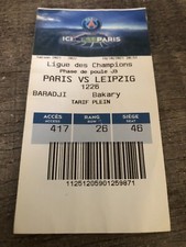 Ticket )) PSG V LIEPZIG * Champions League c1 2021/2022