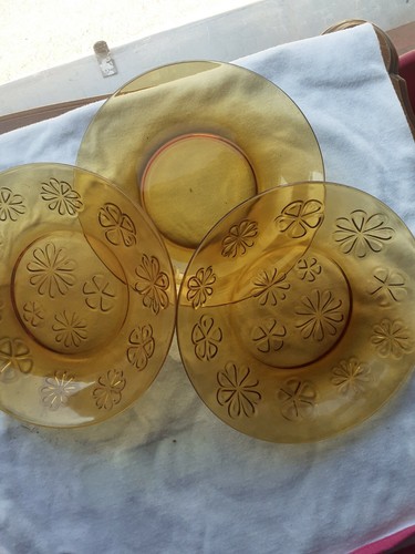 Lot assiettes creuses verre - lot,
