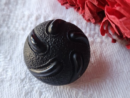 Gros bouton ancien verre - gros,