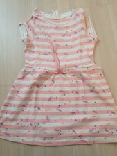 Robe manches courtes rayures