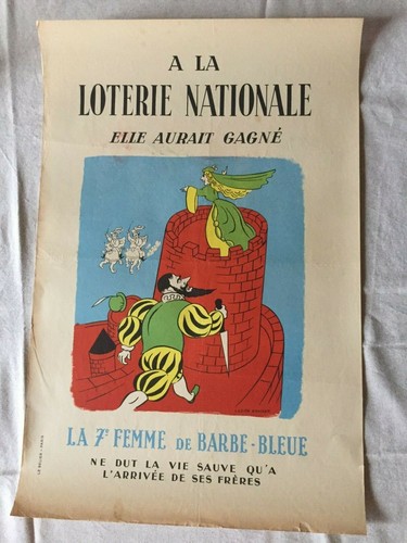 L18 affiche loterie - loterie, nationale