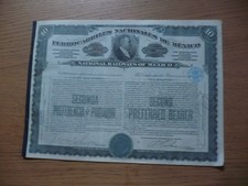 ACTION    1909   FERRO CARRILES NACIONALES DE  MEXICO  ( 10  SHARES  )