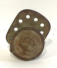 Ancien Véritable Bouton Militaire Pompier Gendarme couronne impériale