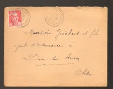 PLAGNY-SERMOISE (58) Oblitération Postale "PLAGNY Cnes SERMOISE-CHALLUY" en 1948