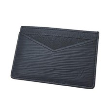 Louis Vuitton M67210 étui portefeuille en cuir noir porte carte pour hommes a...