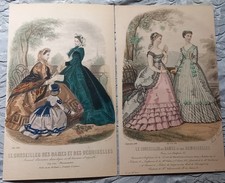 2  GRAVURES DE MODE 1864 ET 1868