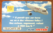 AIR INTER TELECARTE RÉF PHONECOTE D590 UT SCHEDA PHONECARD TARJETA CARTE CARD