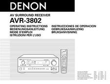 Denon AVR-3802 AV Receiver