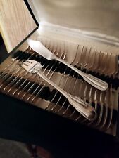 Ménagère 24 Pièces Service à Poisson Style Louis XVI  Métal Argenté