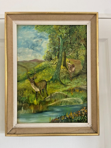 Ancien tableau peinture huile - ancien,