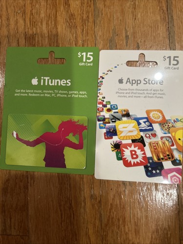 Vintage apple itunes gift - 2x,