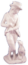 Augarten Wien Porcelaine Gentleman W / Chien Figurine Porzellan Figur Vienna