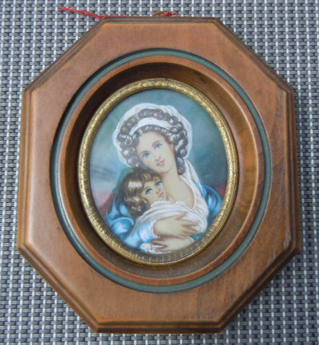 Miniature peint main - , portrait