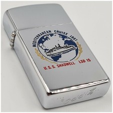 Briquet ZIPPO slim Pat.2517191 CRUISER 1961 U.S.S. SHADWELL LSD 15-Lighter-打火机