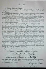 HUTTEAU D ORIGNY Vicomtesse Jacques de Rouge FAIRE PART Paultre Lamotte 1900