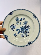 Assiette En Porcelaine Chinoise Blanche Et Bleue