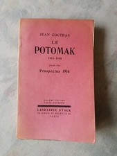 Édition défini. Dessins 1er livre Jean Cocteau Le Potomak 1913-4 Prospectus 1916