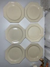 Lot de 6 assiettes octogonales