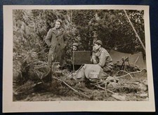 WW2  Groupe De Maquisards  Résistants Photographie D'agence Poste Radio 