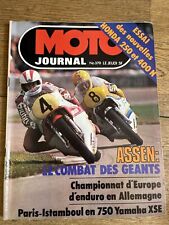 MOTO JOURNAL  370 Test HONDA CB 250 et CB 400 N YAMAHA XS 750 1 GP Hollande 1978