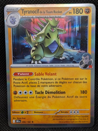 Carte pokemon tyranocif - carte,